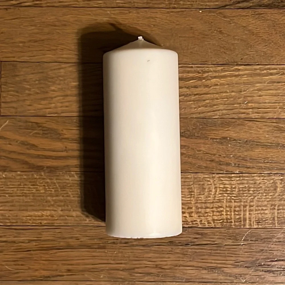 IKEA Unscented Pillar Candle